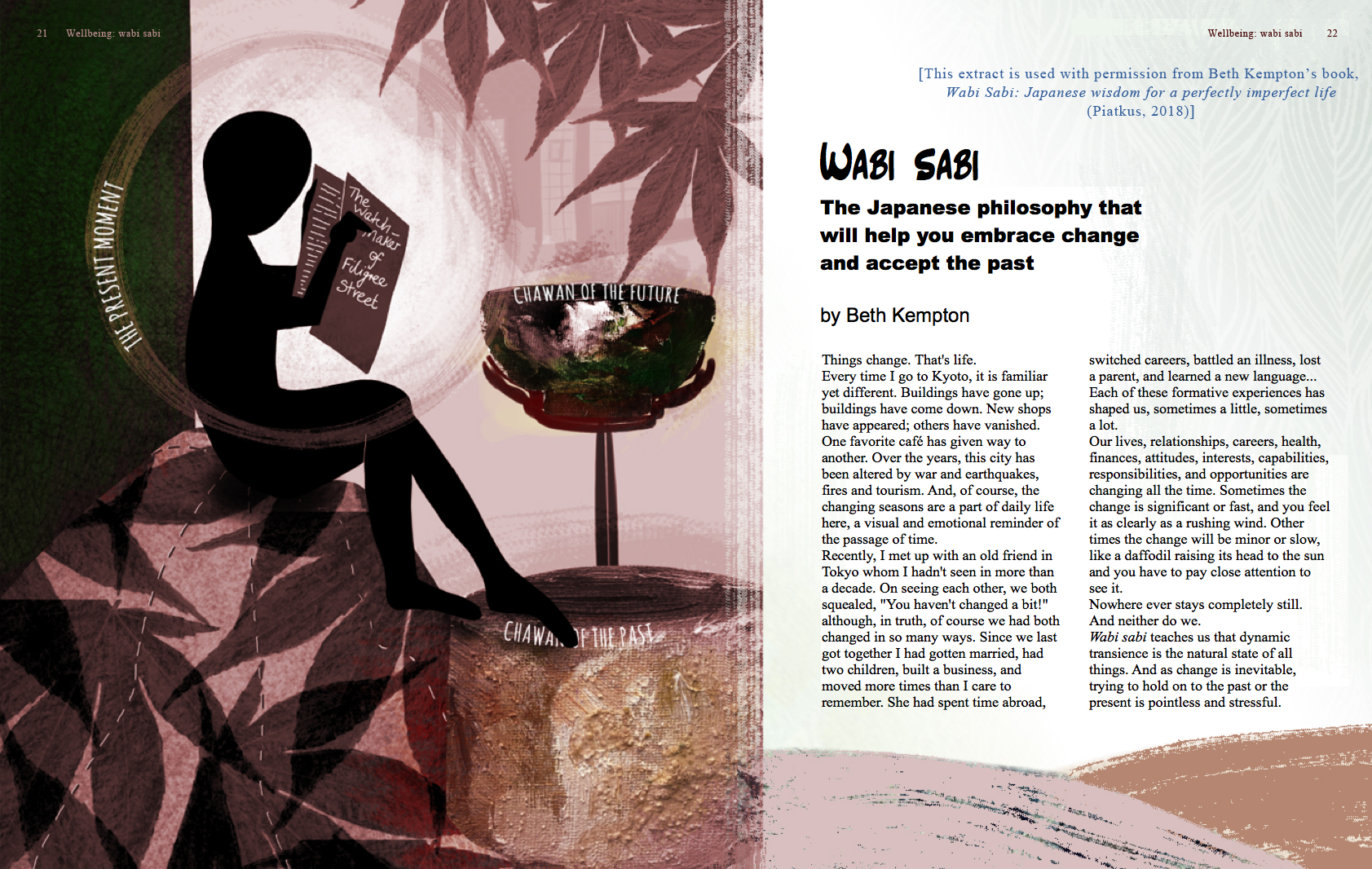 editorial wabi sabi mockup