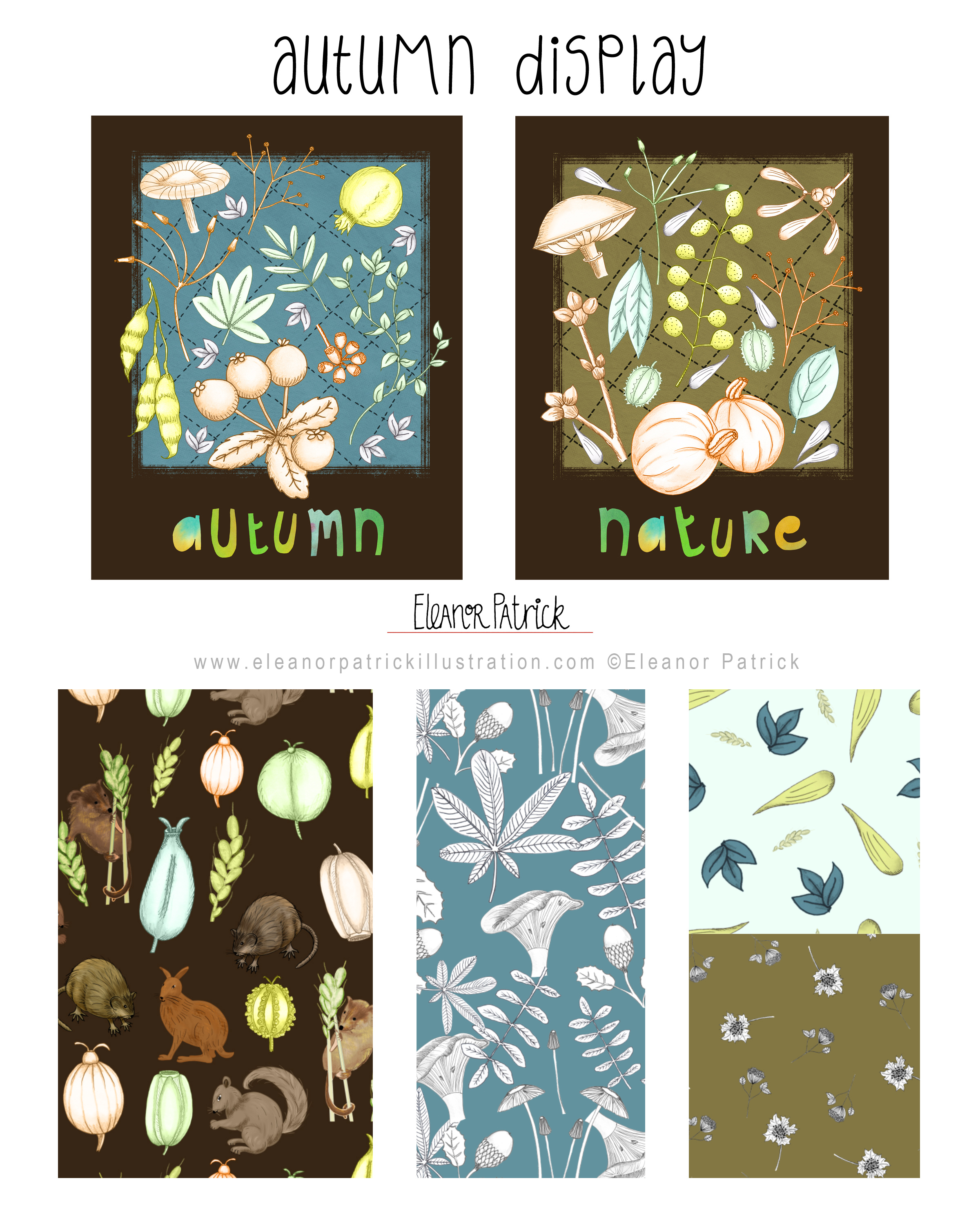 autumn display layout