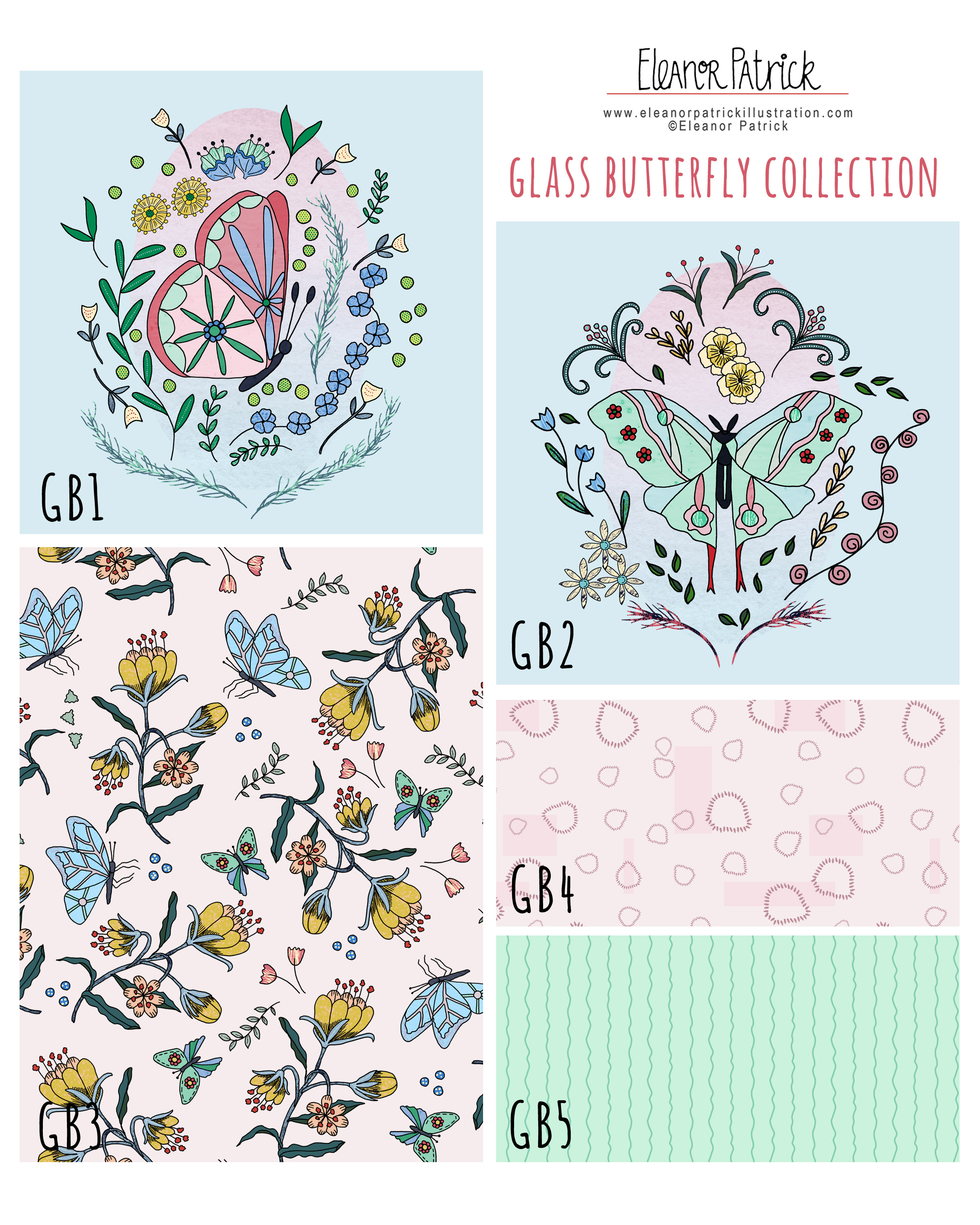 glass butterfly layout