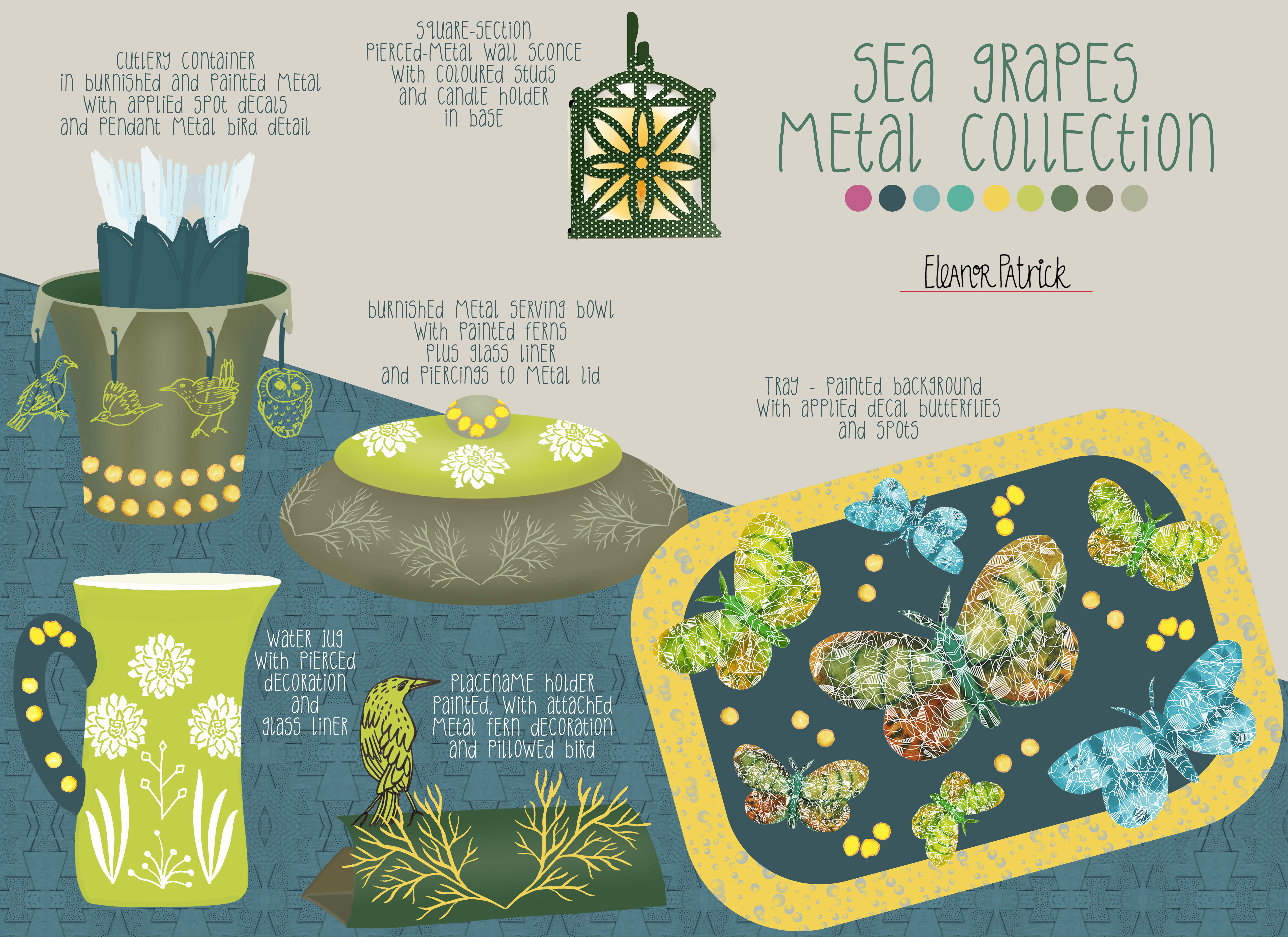 sea grapes metal layout