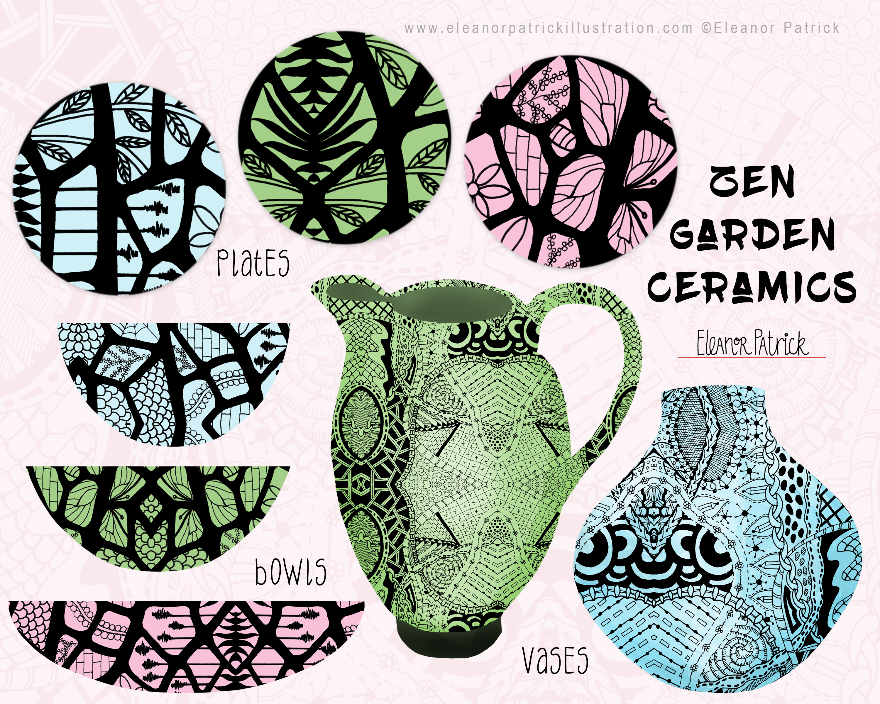 zen garden ceramic board